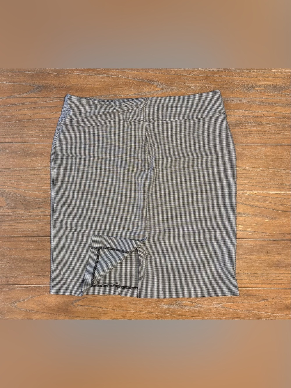 Soho Apparel Gray Ribbed Pencil Skirt #54 - Picture 6 of 6